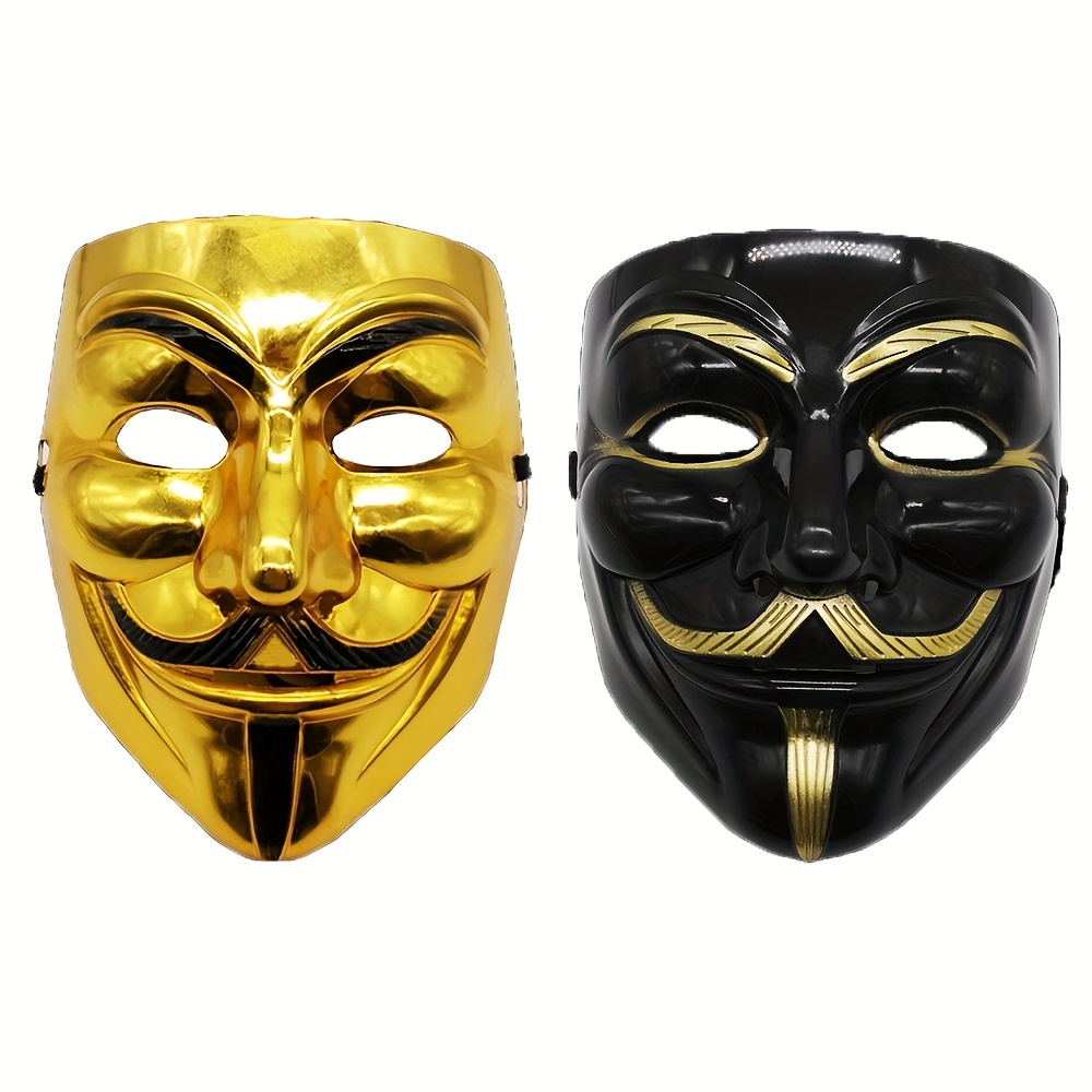 Gold Full Face Mask Halloween Costume Accessory