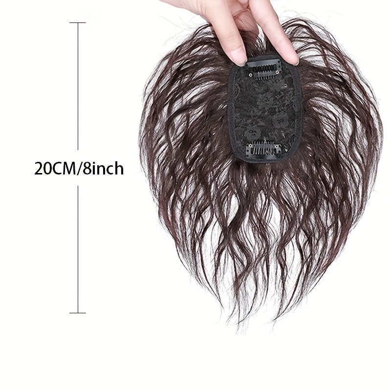 Fluffy Wavy Curly Hair Topper Synthetic Fiber Hair Piece Temu