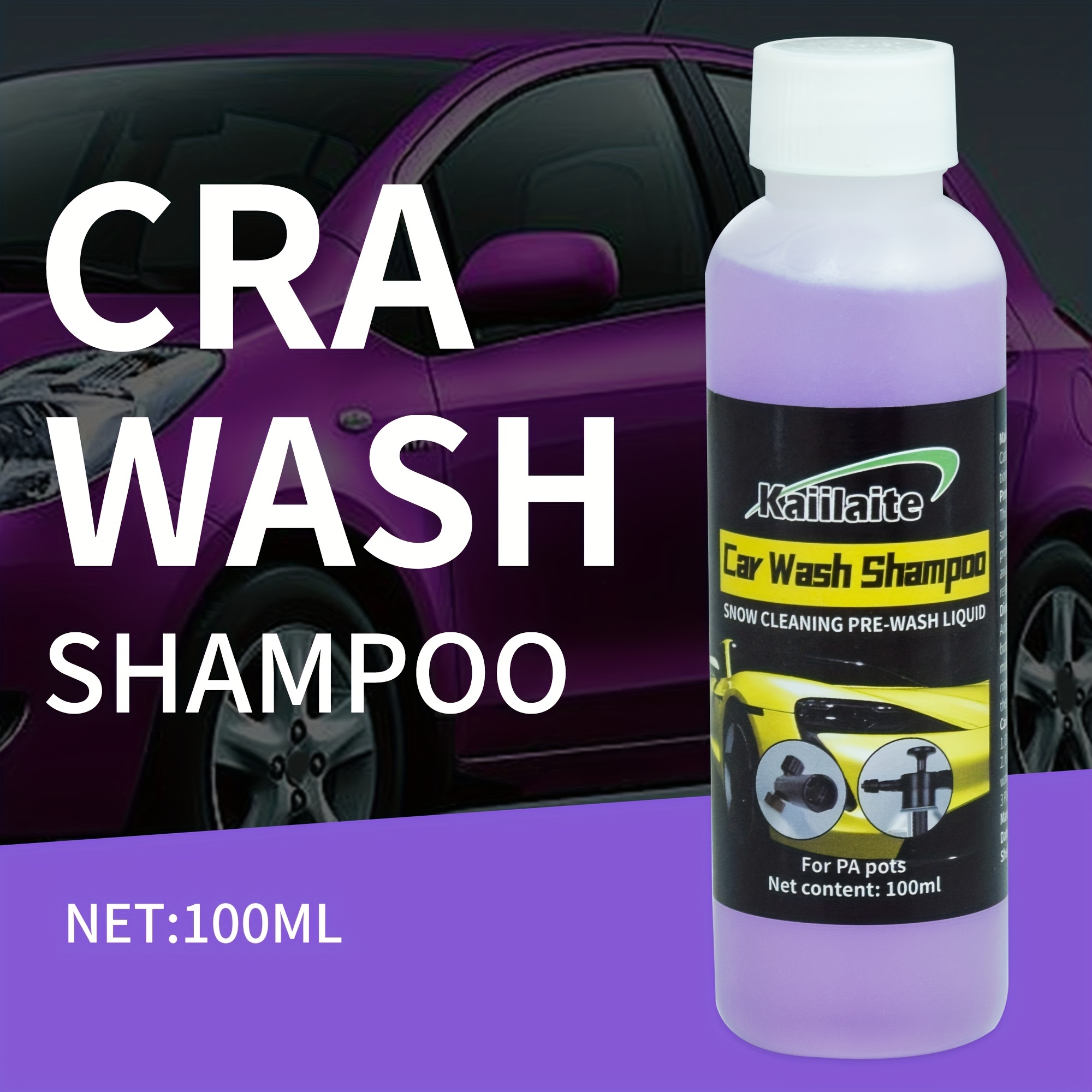 Car Wash Shampoo Mousse De Savon De Lavage De Voiture À La - Temu