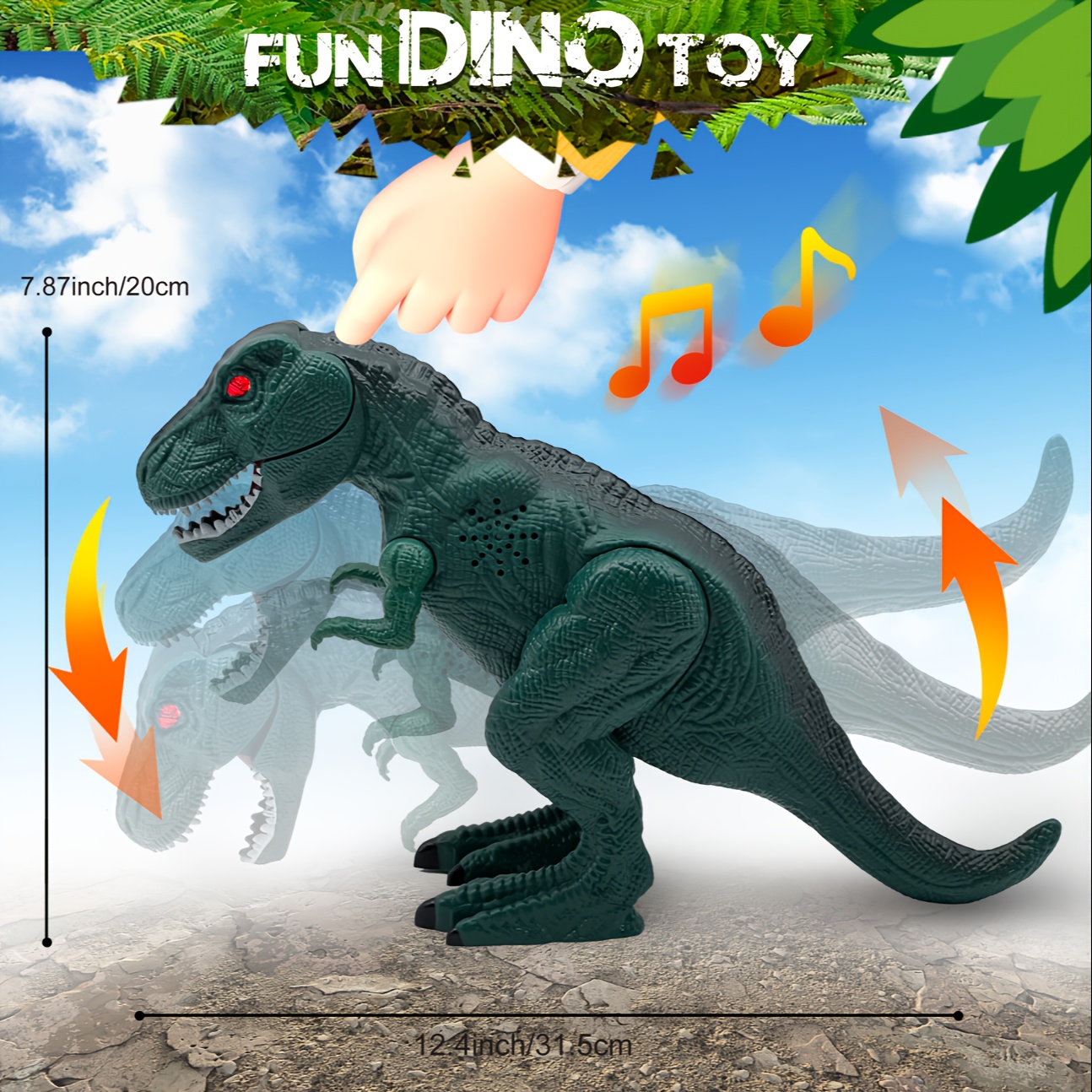 Dinosaur T rex Jouet Lumineux Et Sonore Pour Garçons De 3 À - Temu