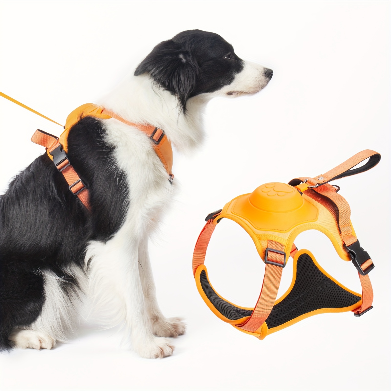 

Dog Harness And Built-in Retractable Leash, Explosion-proof Vest-style Dog Harness With Automatic Telescopic Rope For Medium And Large Dogs