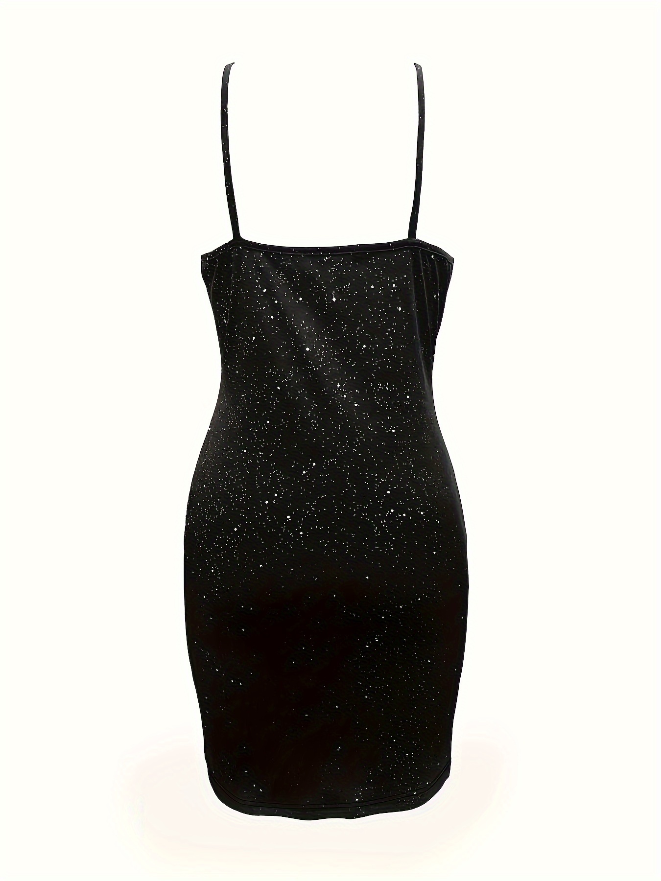 womens sparkly sequin dress spaghetti strap shimmer bodycon - Temu
