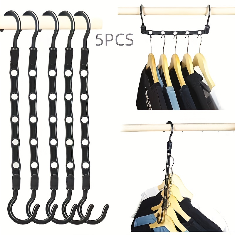  18PCS Triangle Hanger Connecting Hook Multi-Functional Wardrobe  Drying Rack,Triangular Hanger Space, Clothes Hanger Hooks, Triple Closet  Space Saver Hooks, Bear Shape, Black : Home & Kitchen