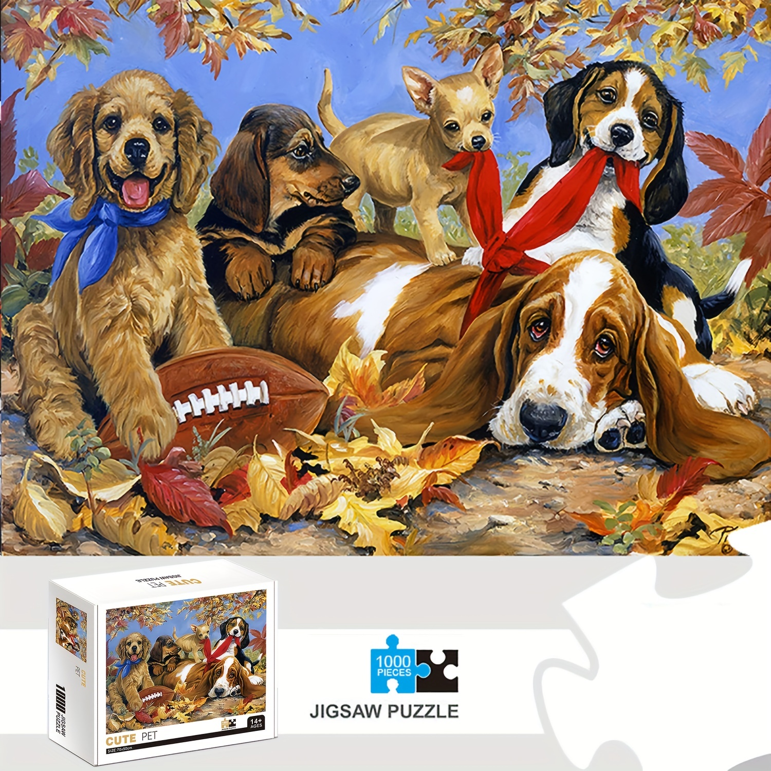 1000 Pieces Wooden Jigsaw Puzzles Funny Dogs Puzzles For Adults
