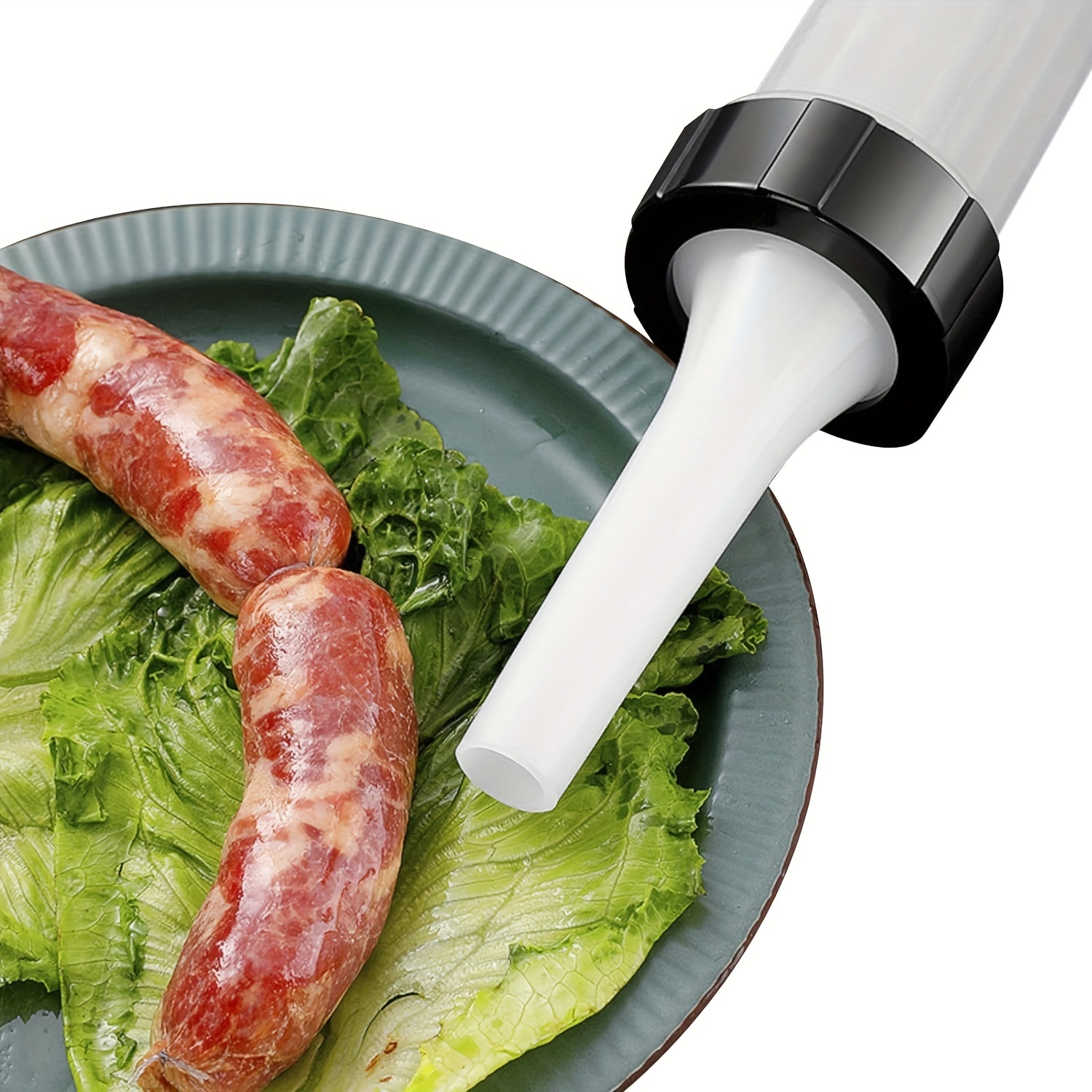 Sausage Stuffer - Homemade Manual Sausage Maker, Fast Meat Filling Machine,  Food Grade Kitchen Sausage Stuffer Tool for Household Use (3 Stuffing