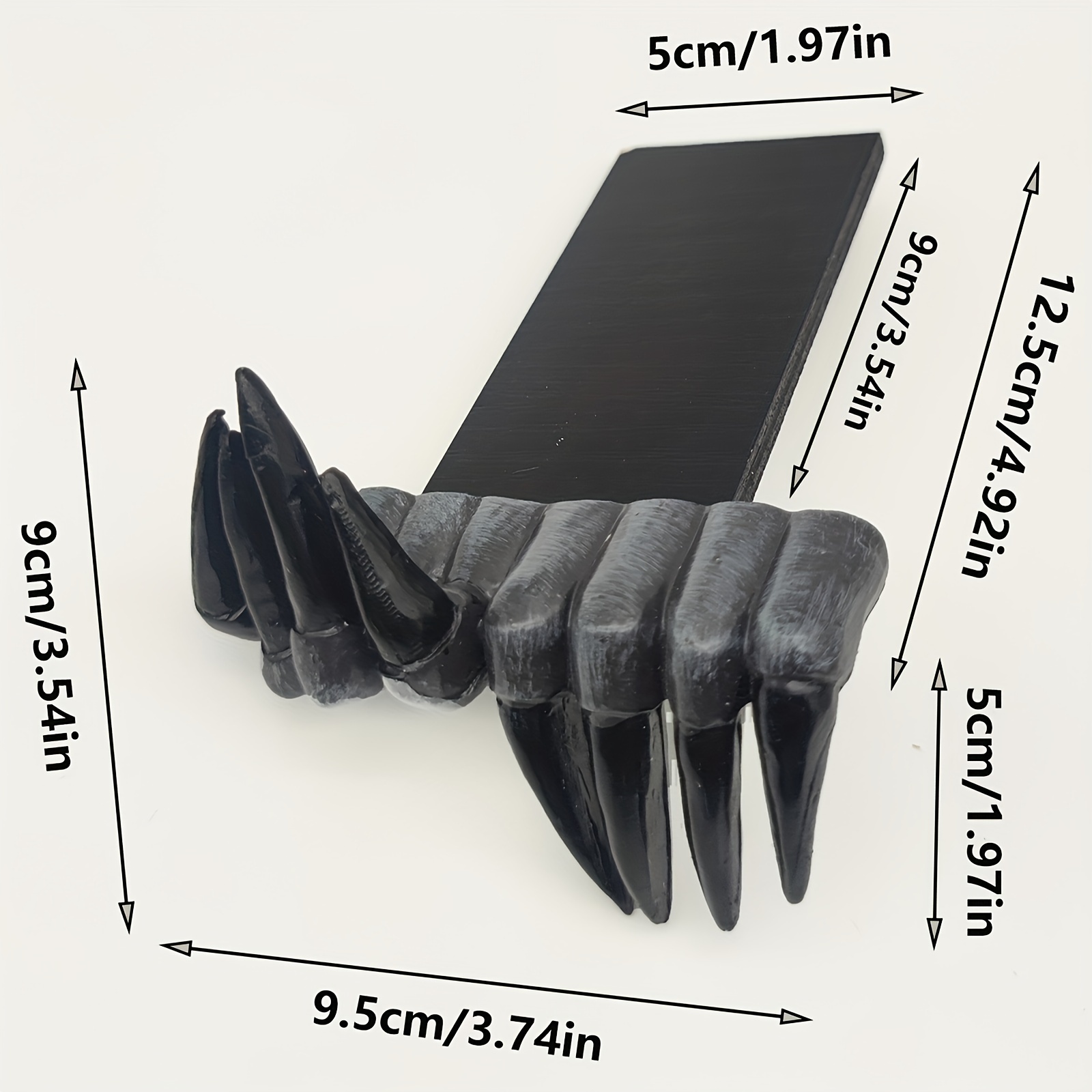 Image of 1pc Halloween Horror Hand Bookmark Claw Hand Book Partition Office Desktop Decoration Resin Craft Pendant 3.54" X 3.74" X 1.97"