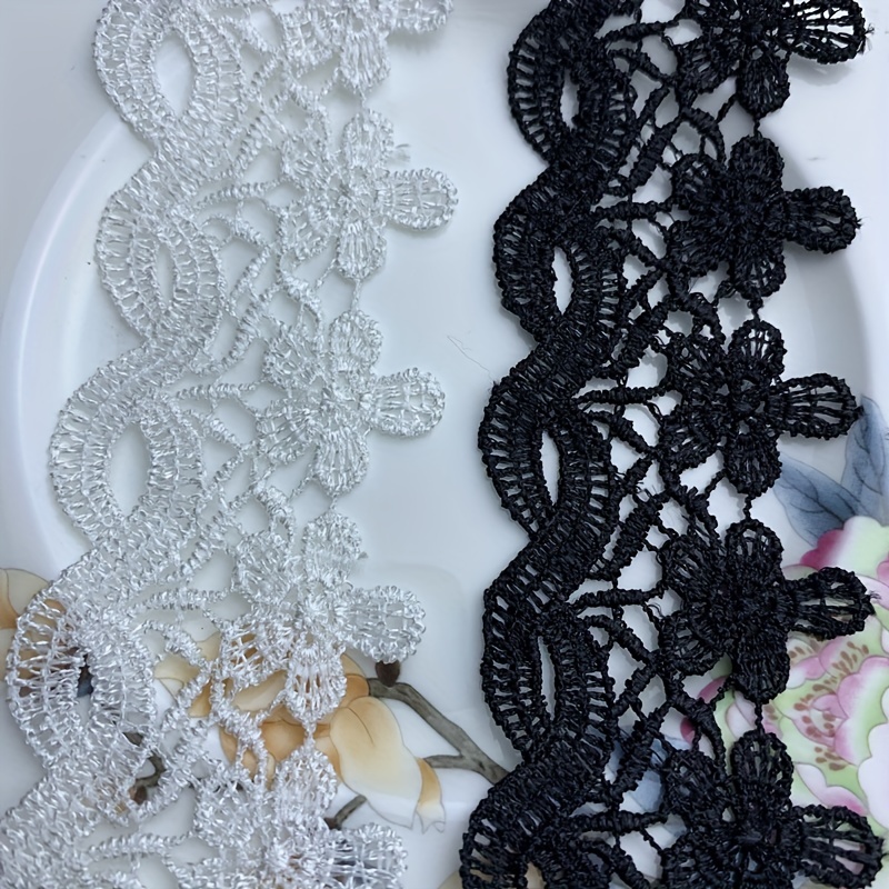 Bag New White Black Lace Trims Ribbon Clothes Curtain Sewing - Temu