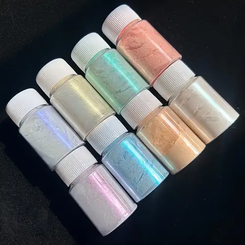 15 Bottles Slime Pigment, Mica Powder for Soap Making, Resin Color Pigment,  Mica Powder for Candle Making, Epoxy Resin, Lip Gloss, Natural Powder