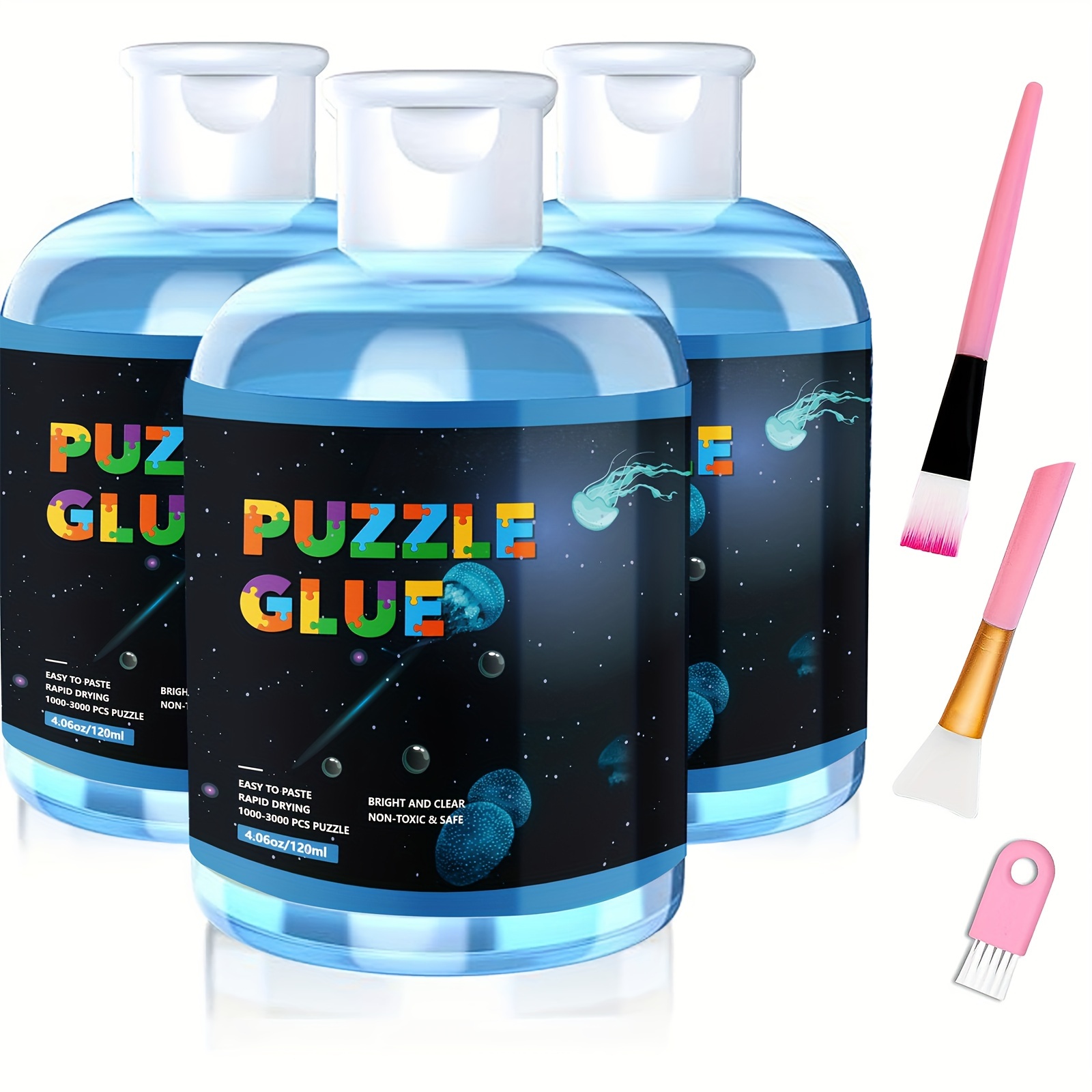 Puzzle Glue Clear With New Sponge Head Replace Puzzle Saver - Temu United  Arab Emirates