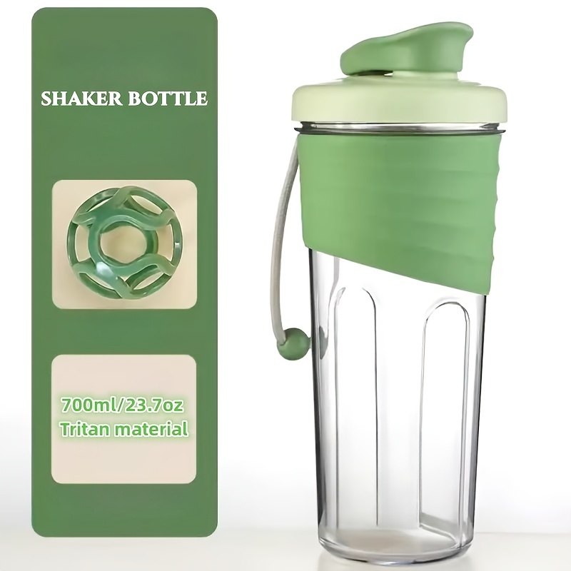 16 oz Protein Shaker Bottle, Protein Shaker Bottle with Powder Storage, Fresh Juice Blender Bottle, Water Bottle for Gym