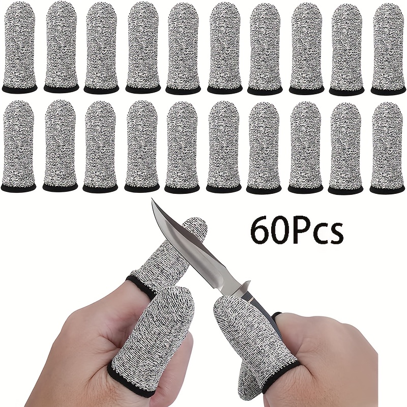 20 PCS Silicone Finger Cots Cut Resistant Protector, Finger Covers for  Cuts, Gloves Life Extender, Cut Resistant Finger Protectors for Kitchen,  Work
