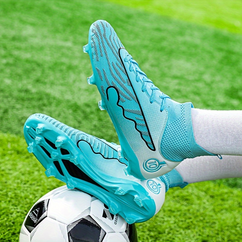 Botas de fútbol sin encaje para hombre, zapatos de fútbol para niños, tacos  de fútbol calas