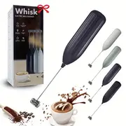 1pc electric milk frother mini milk foamer handheld electric whisk battery operated not included drink mixer hand mixer for coffee electric wireless blender for lattes cappuccino frappe chocolate portable foam maker for christmas gifts details 23
