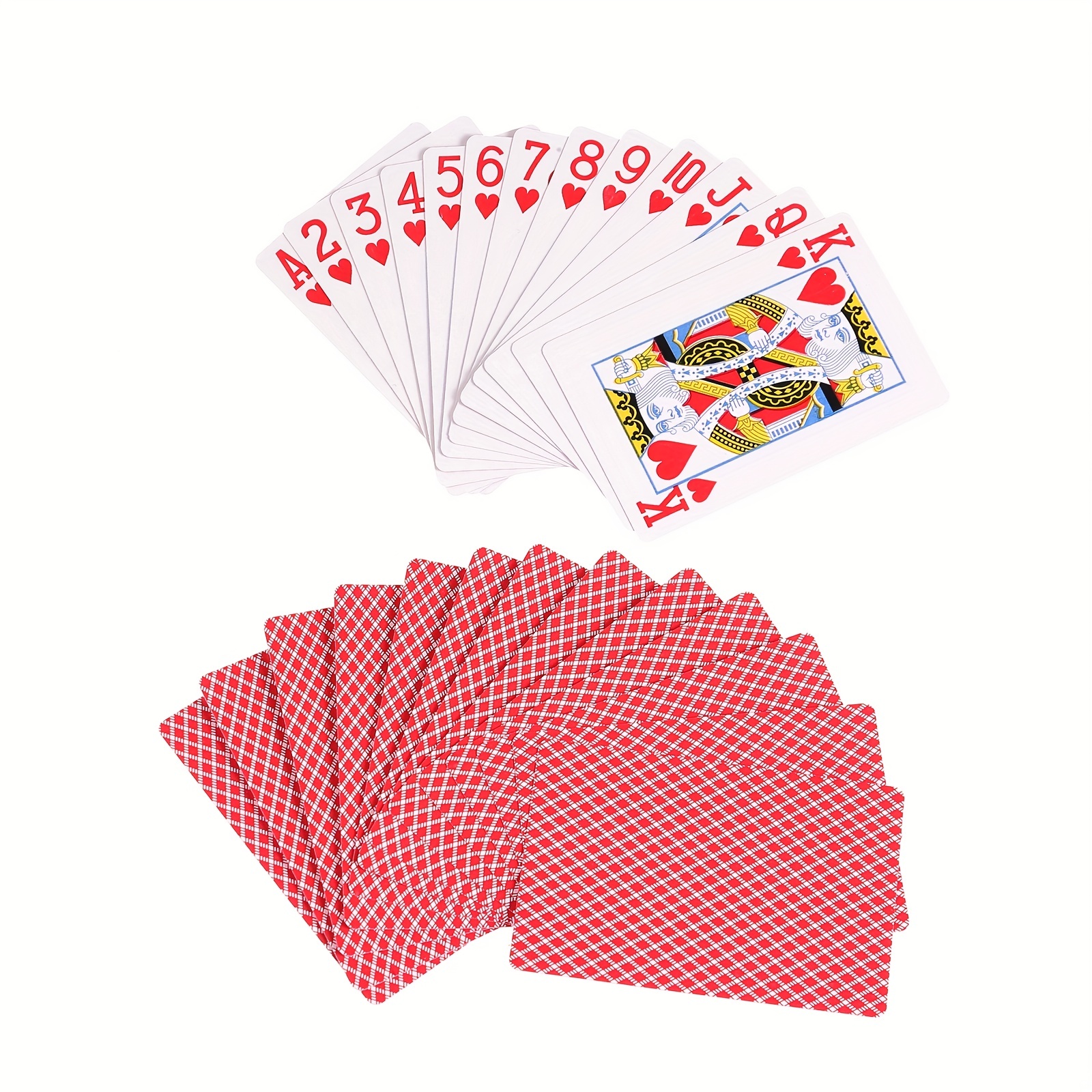 Cartes Poker Plastique - Jouer - Pack de 2 Jeux de 52 Cartes à Jouer - Tour  de Magie - Poker français - Index Standard - Qualité supérieure -  Waterproof : : Jeux et Jouets