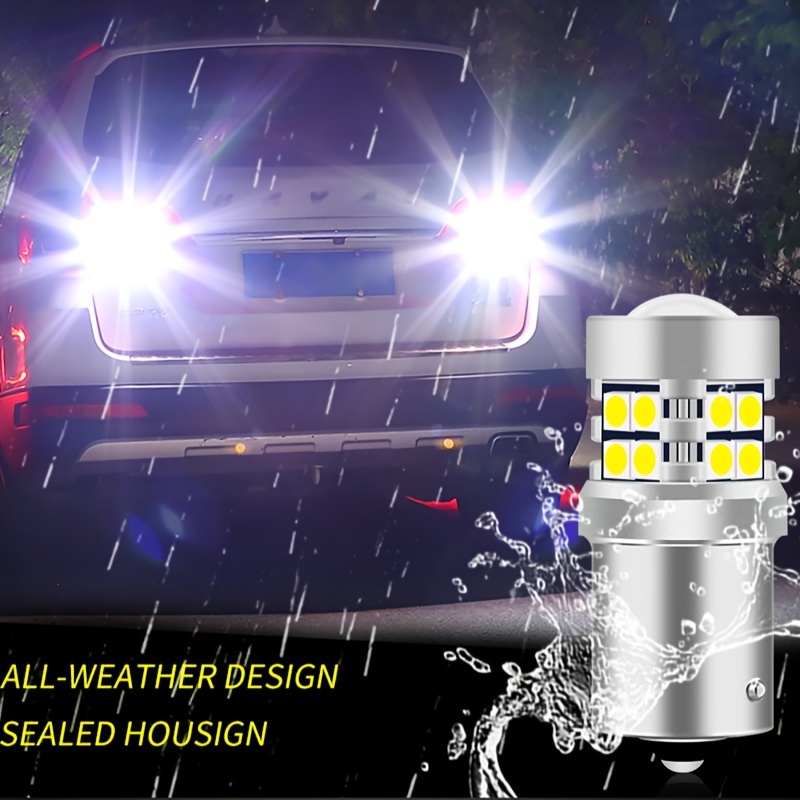 2 stks 1157 Bay15D LED-remverlichting Super Heldere P21 / 5W LED-autolampen  Auto Licht Lichtbron Geel Rood Wit 12V