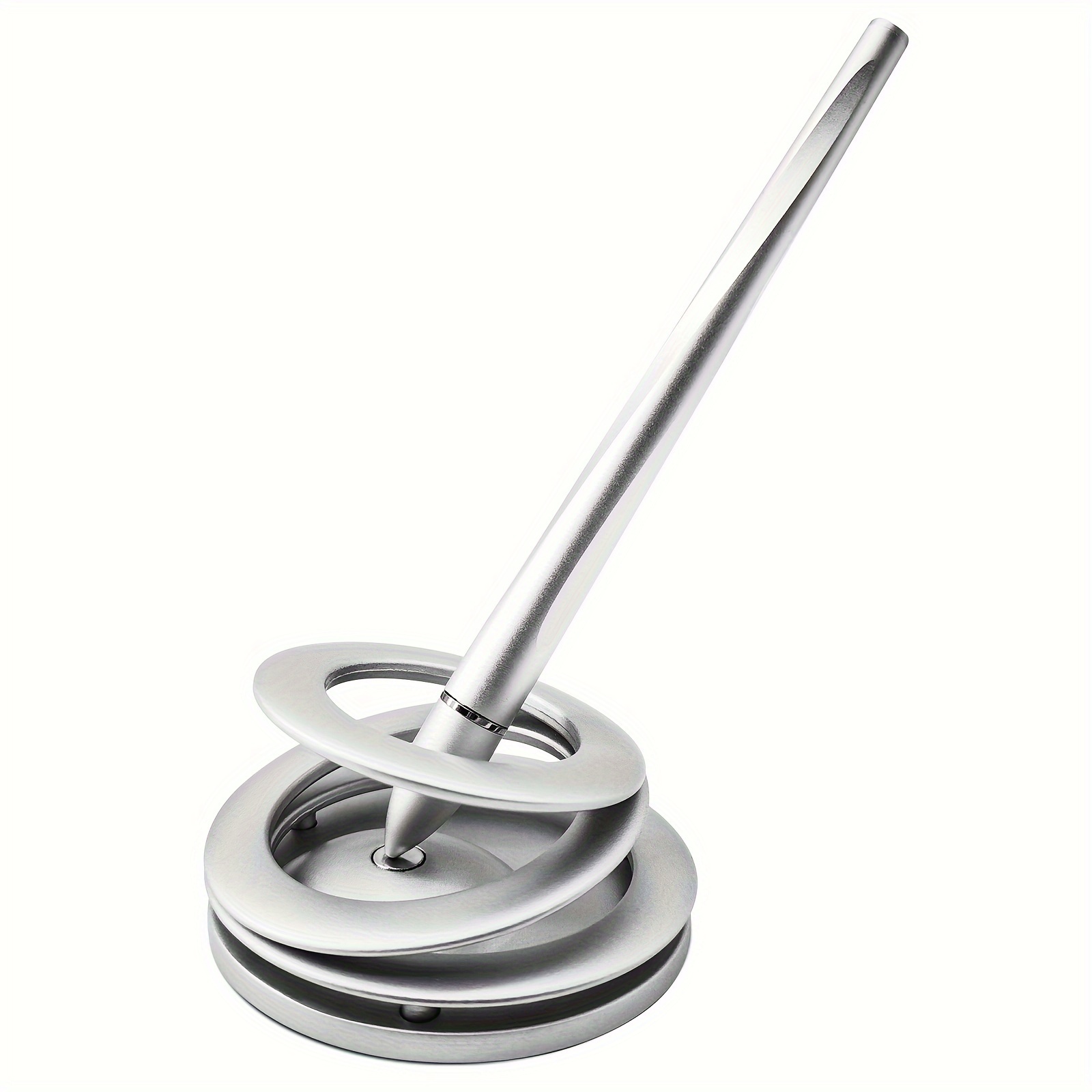 Image of Magnetic Levitation Self-standing Liquid Ink Pen - Signature Gift, High-end Rotating Desktop Decoration For Bosses, & Colleagues, Desk Organizer, Accessory, Futuristic Design, Sleek Desk Accessory