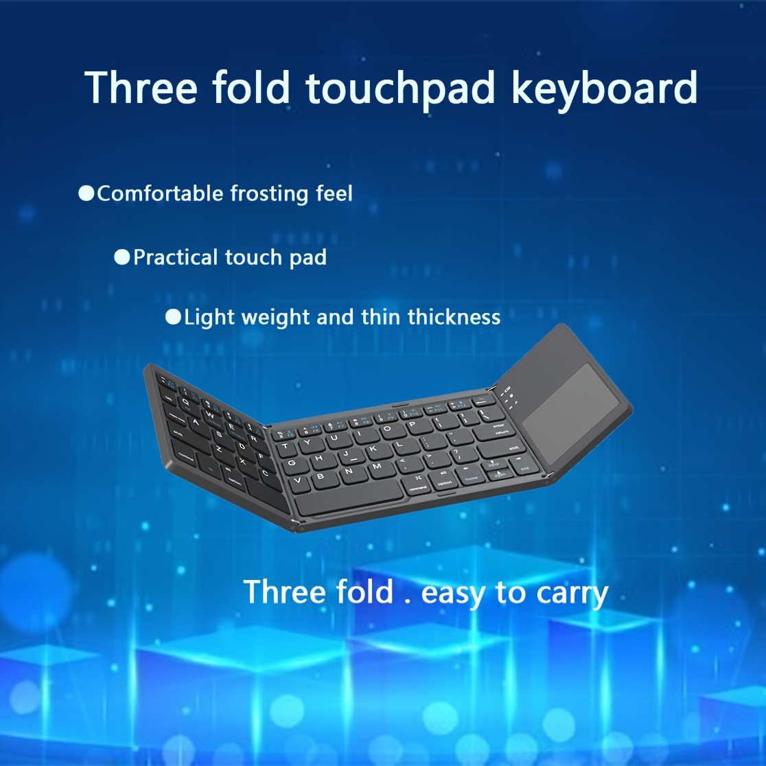 Claviers d'ordinateur sans fil avec souris Touchpad et touches