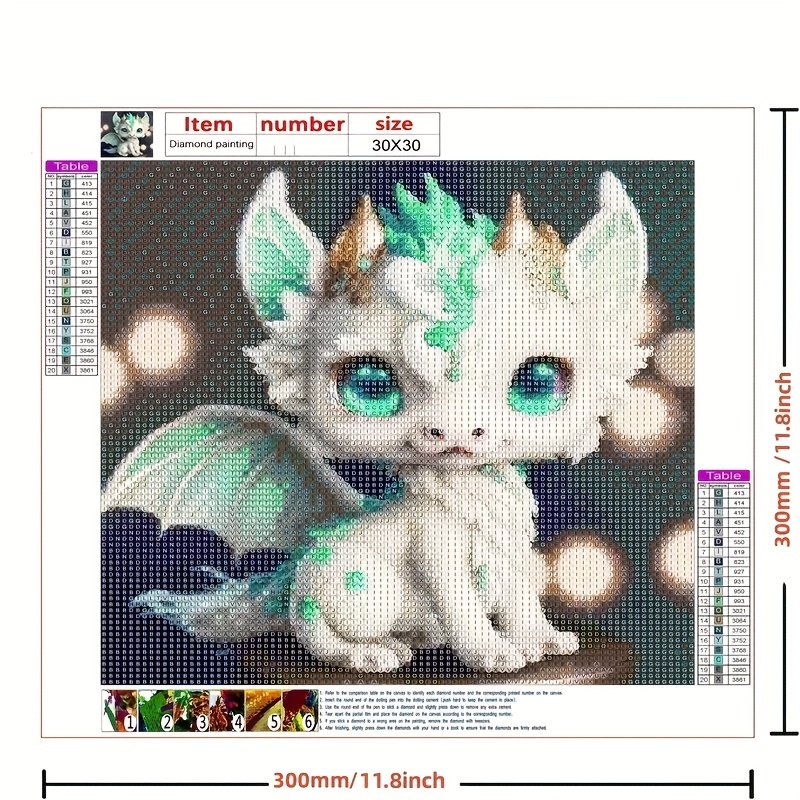 Stitch Diamond Painting Kits Diamond Painting Stitch With Dragon Carton Diamond  Art Stitch For Home Decor 12*16