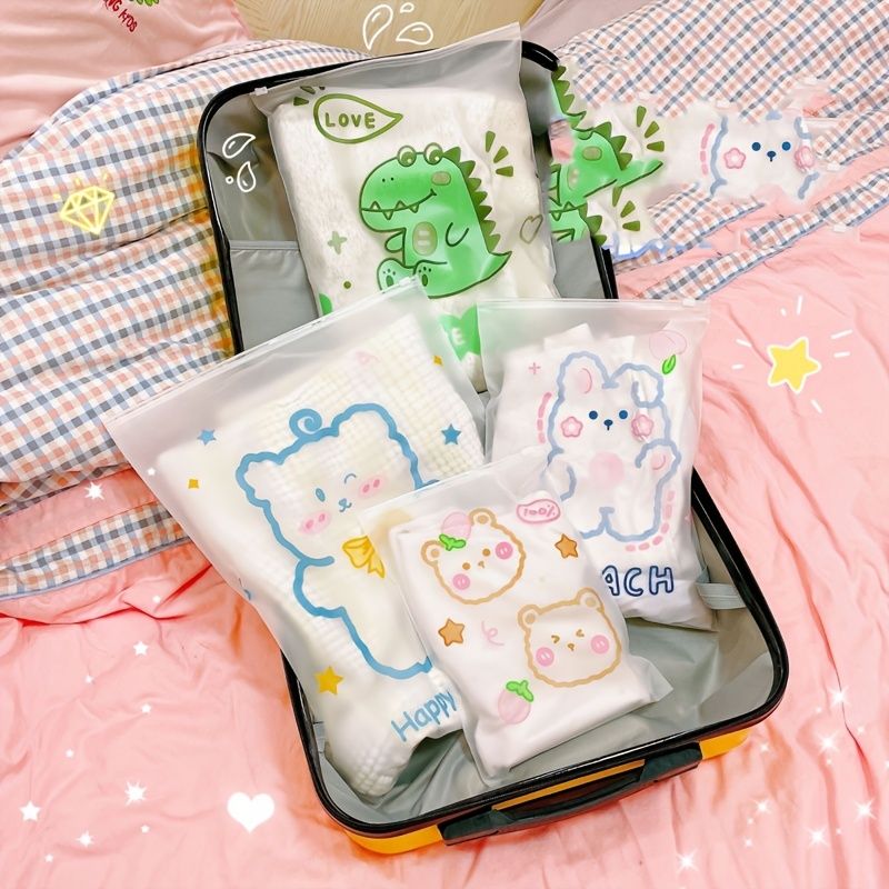 Travel Storage Bag 10pcs Portable Cartoon Graphic Clothes Storage Bag  Luggage Packing Bag For Shoes Cosmetic - Clothing, Shoes & Jewelry - Temu
