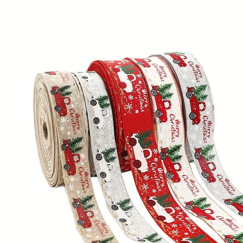 2.5 Width 25 Yards Christmas Ribbon New Christmas Gift - Temu