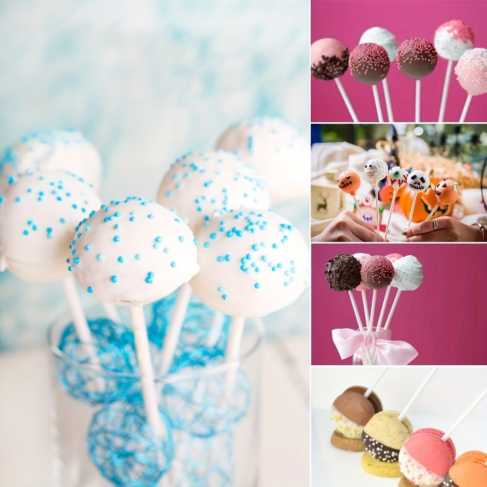 Lollipop Sticks Paper Sticks White Cake Pops Sticks For - Temu