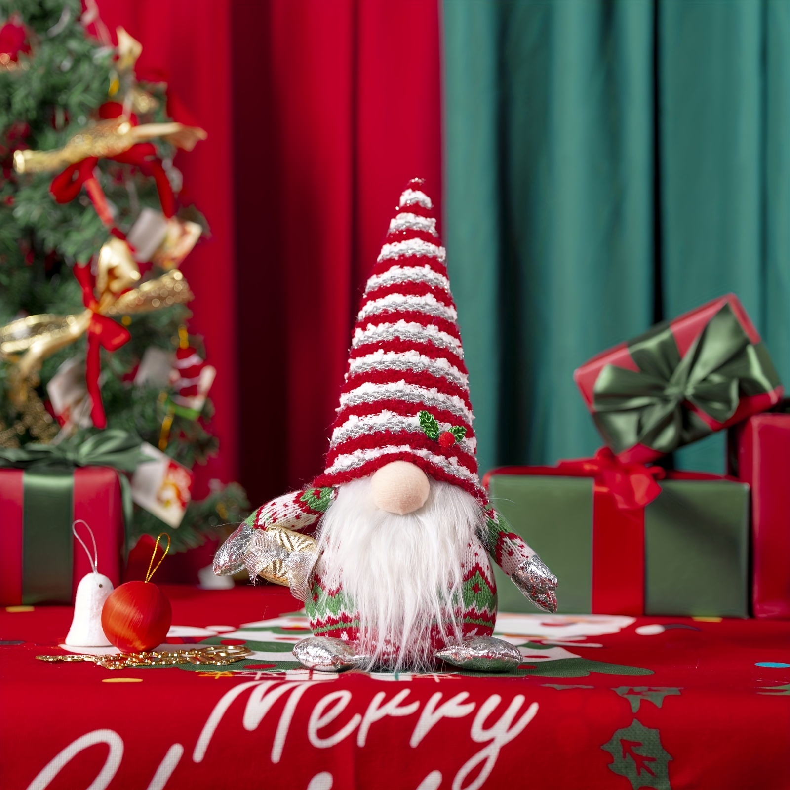 Christmas Gnome Plush Dolls Cute Elf Dolls Plush Faceless - Temu