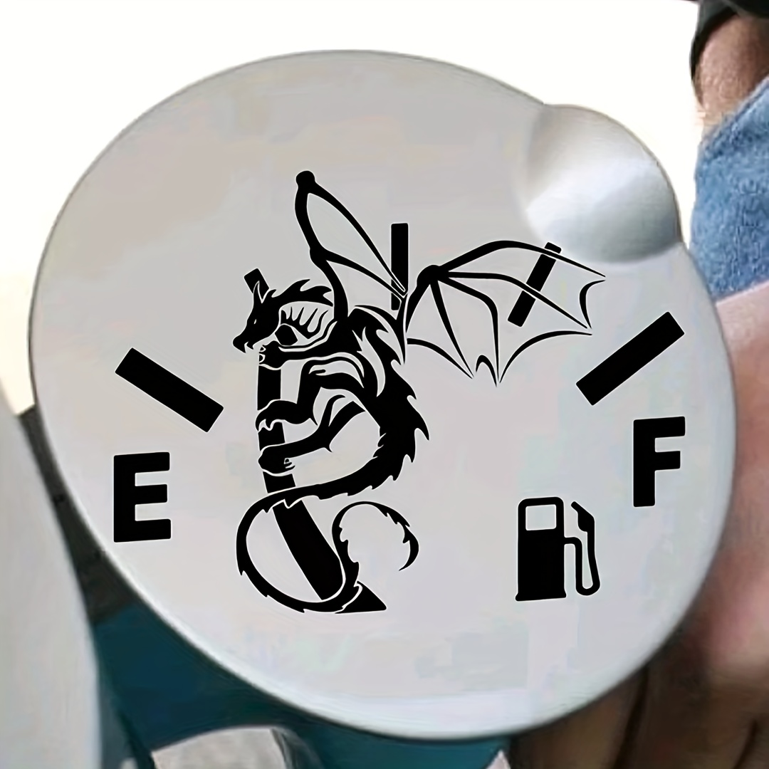 Couverture de Bouchon de Réservoir de Carburant de Voiture Garniture en  Fibre de Carbone Autocollant Décoration Logo Symbole Stickers Etiquetage