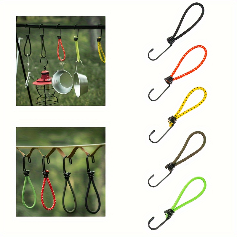 Outdoor Tent Hooks Elastic Rope Hooks Camping Accessories - Temu