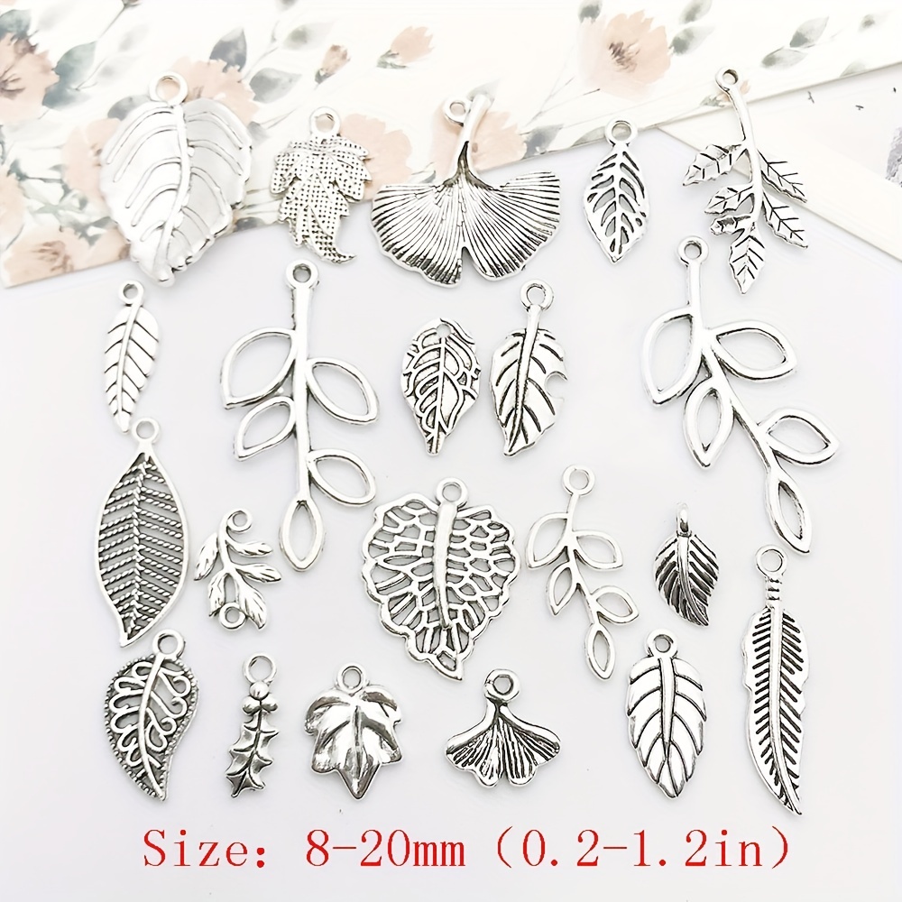 Leaf Charms for DIY Jewelry Making & Crafting