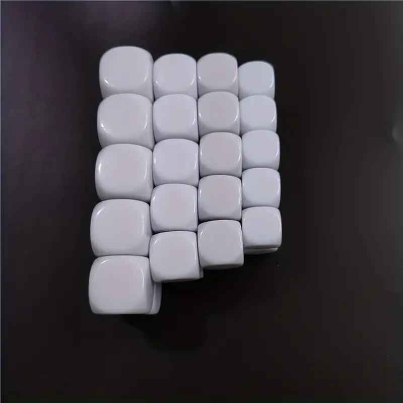 Smooth White Dice For Interest Teaching, Table Gaming Dice Blank For Role  Playing Toys, Blank Dice, Diy Dice For Entertainment - Temu Italy