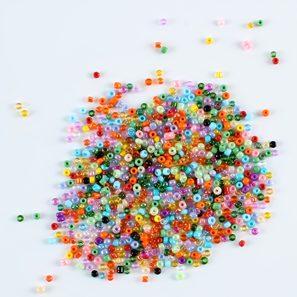 14400pcs 3mm 24 Colors Mini Glass Beads For Threading Diy Beading Kit Craft  Beads Bead String For Bracelets Necklaces