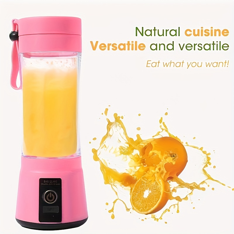 Mini Juicer Cup Fresh Juice Mini Fast Portable Blender For Juice, Shakes  And Smoothies, Electric Usb Juicer Blender With 6 Blades For Home, Travel,  Gym And Office - Temu