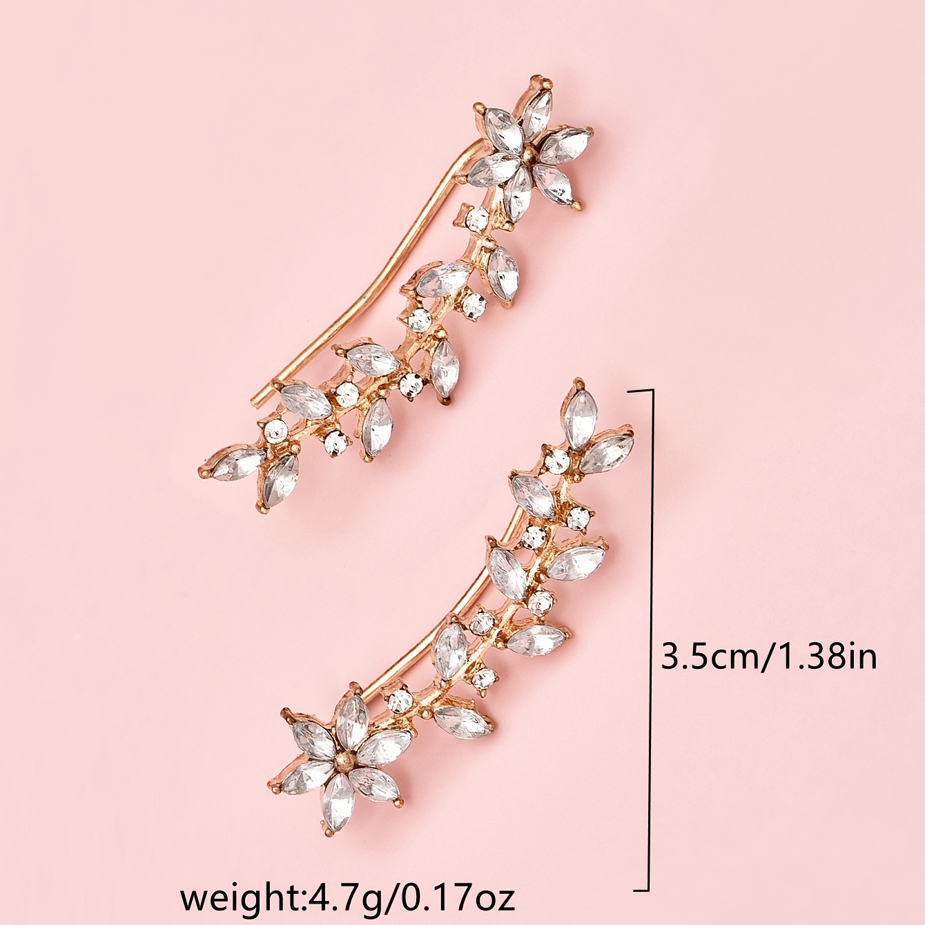 Leaf Branches Dangle Clip-On Earrings for Women