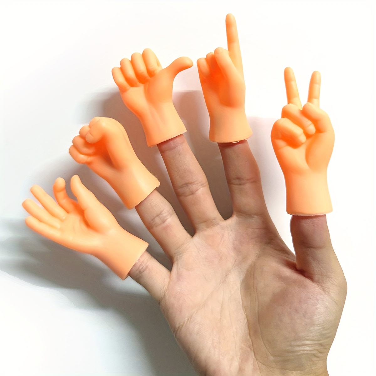 Marionnette dinosaure 5 têtes pour doigts