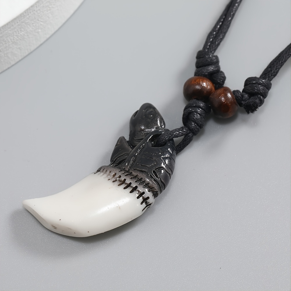 Mens New Trendy Versatile Necklace Retractable Waxed Thread - Temu Australia