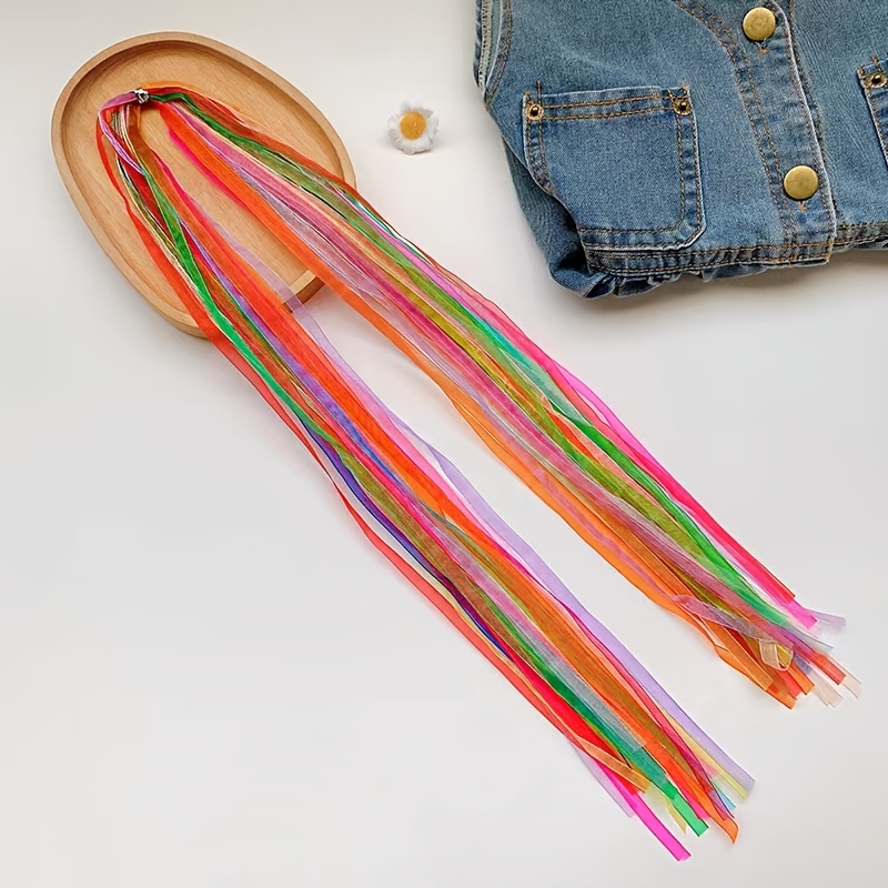 Kids Mixed Color Ribbon Rope Braiding Hair - Temu