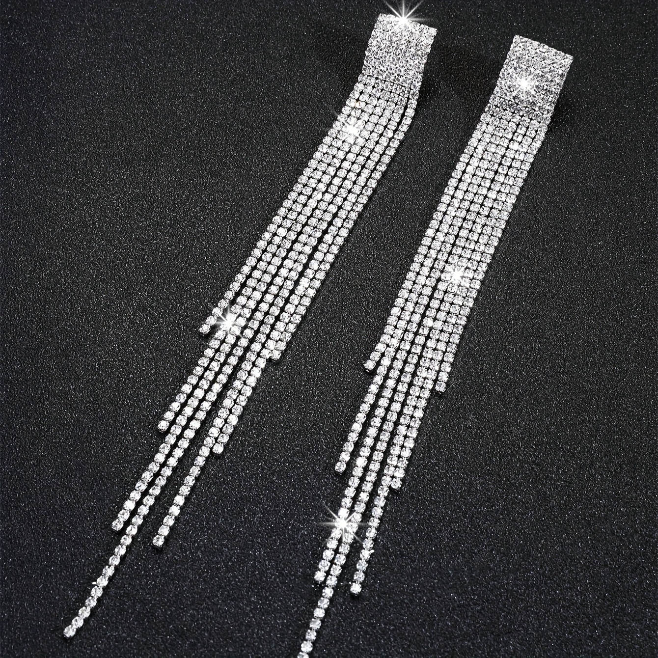 Boucles D'oreilles Pendantes Noires - Modèle 89 - Alliage - Dormeuses - Neuf