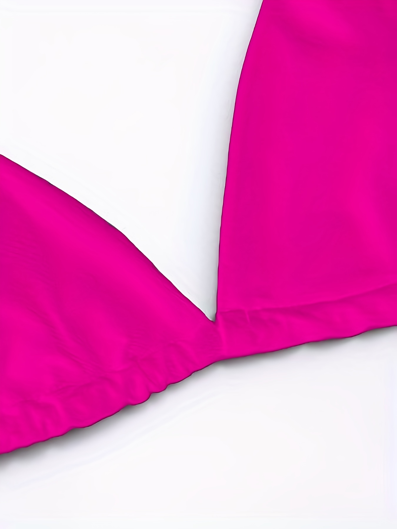 Solid Color Triangle Bikini Bra Halter Neck Tie Back - Temu