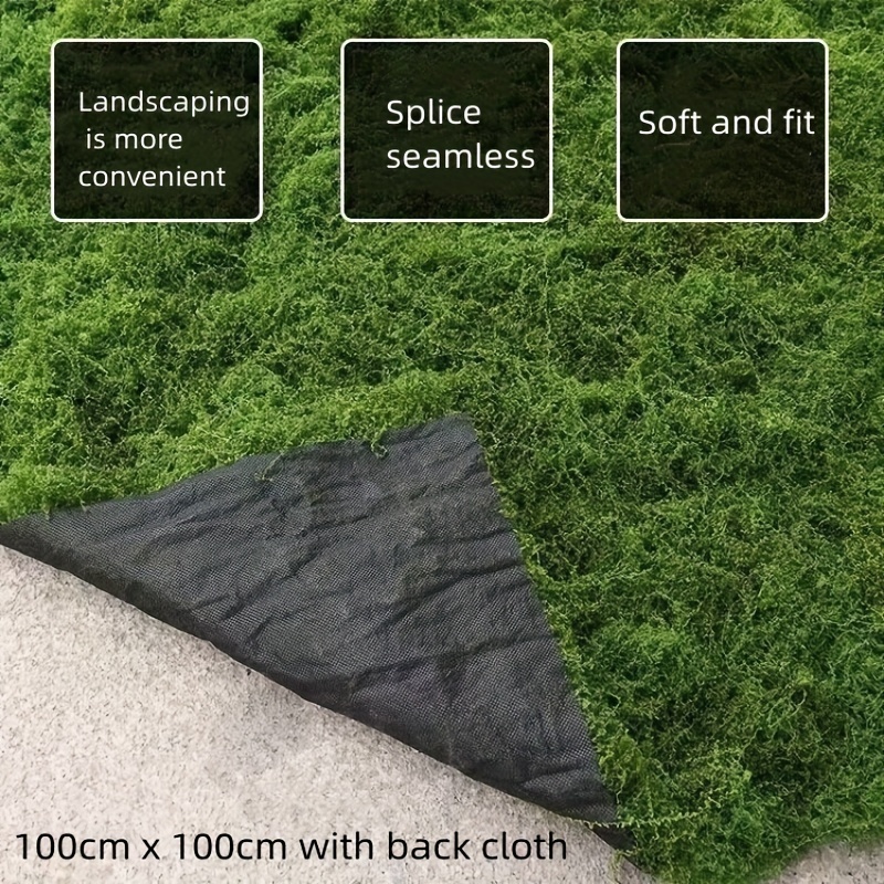Césped artificial, alfombra de césped sintético de interior y exterior de  0.4 pulgadas, tapete de hierba falsa