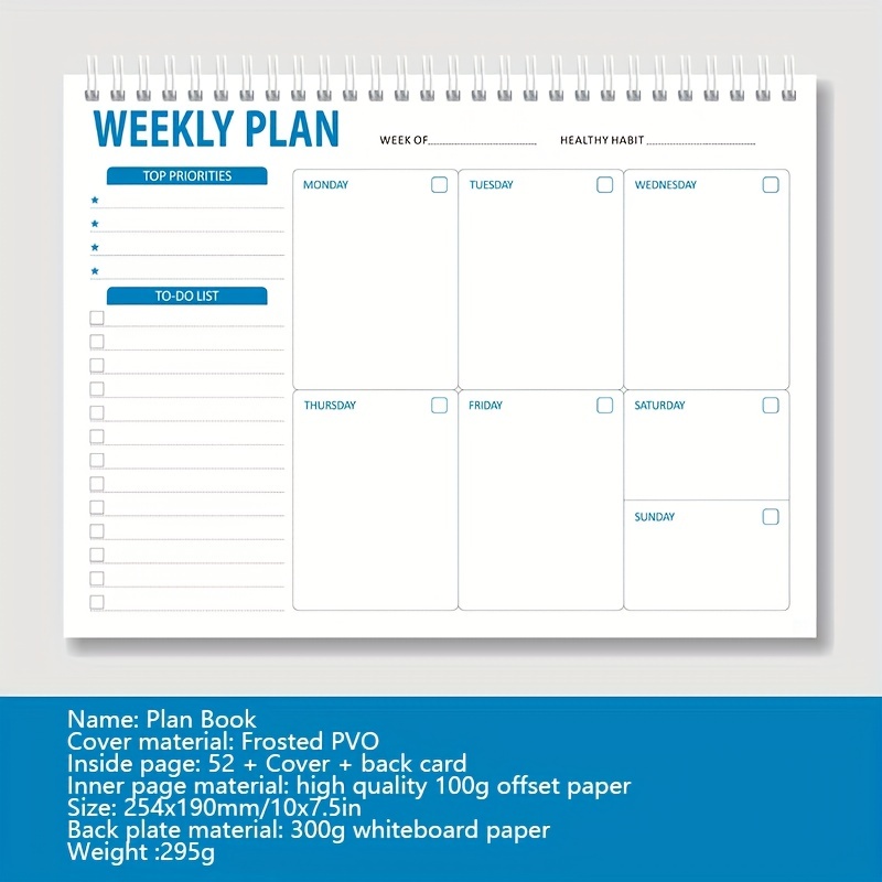 Daily Planner, english