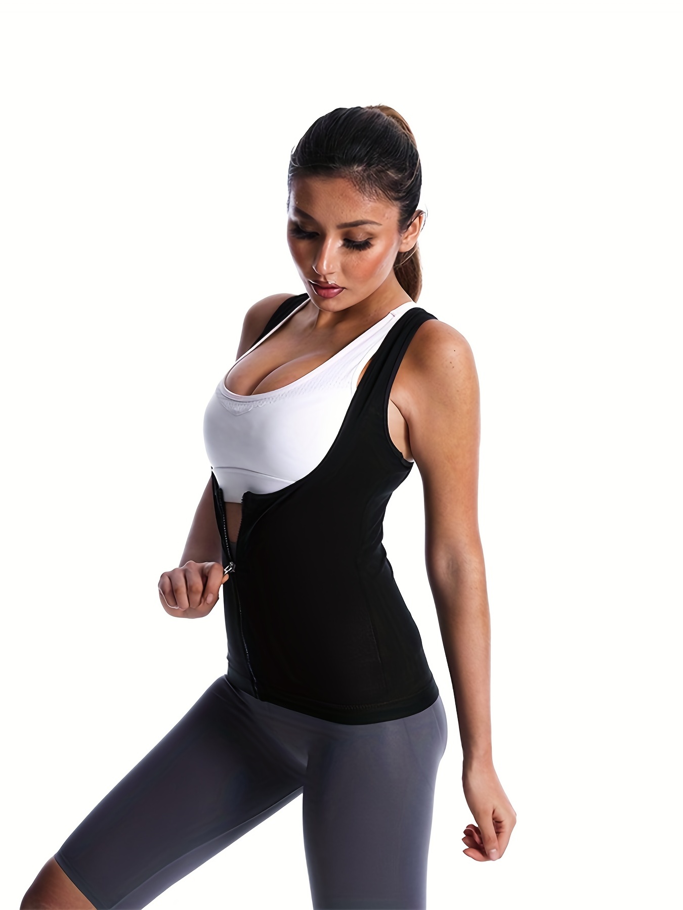 Solid Shaping Tank Tops Waist Trainer Tummy Control Slimmer - Temu
