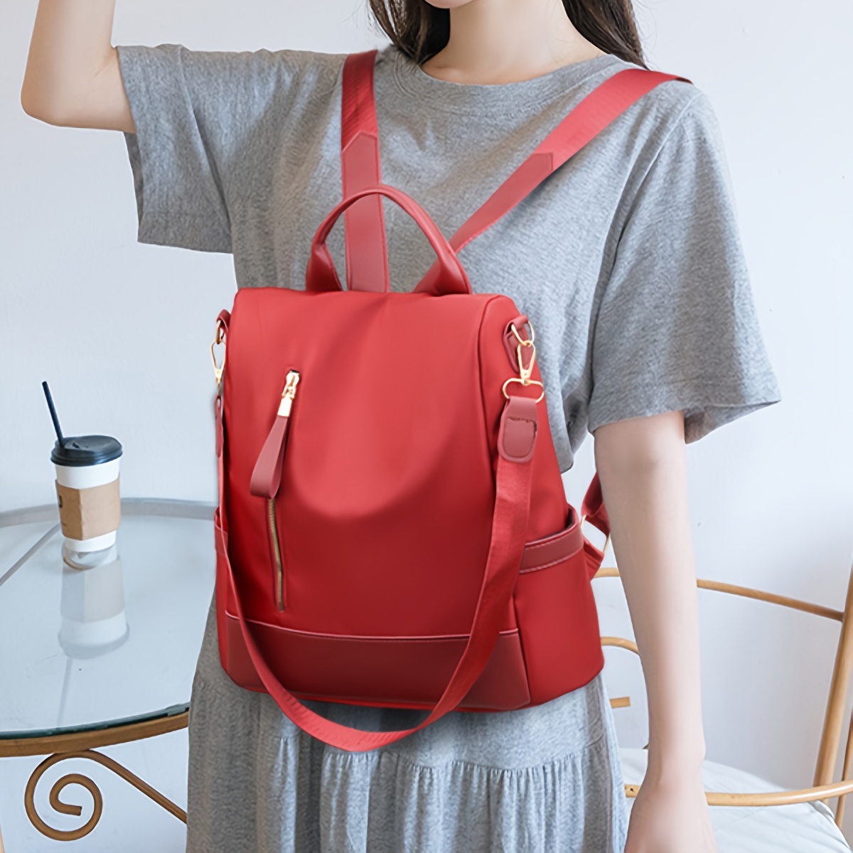 Tas backpack shoulder bag 2in1 with slingbag Bag Size :23x10x30Cm