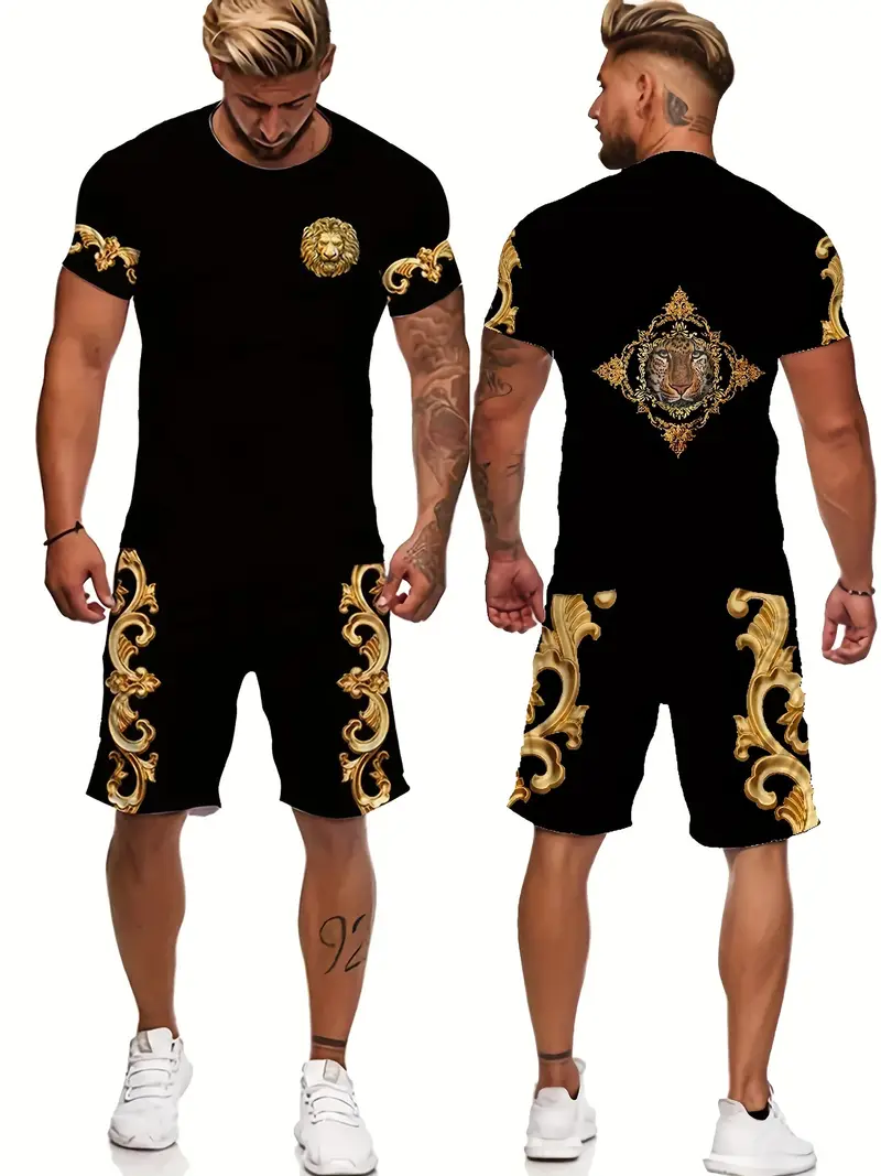 2 mens summer outfit set mens t s set details 1