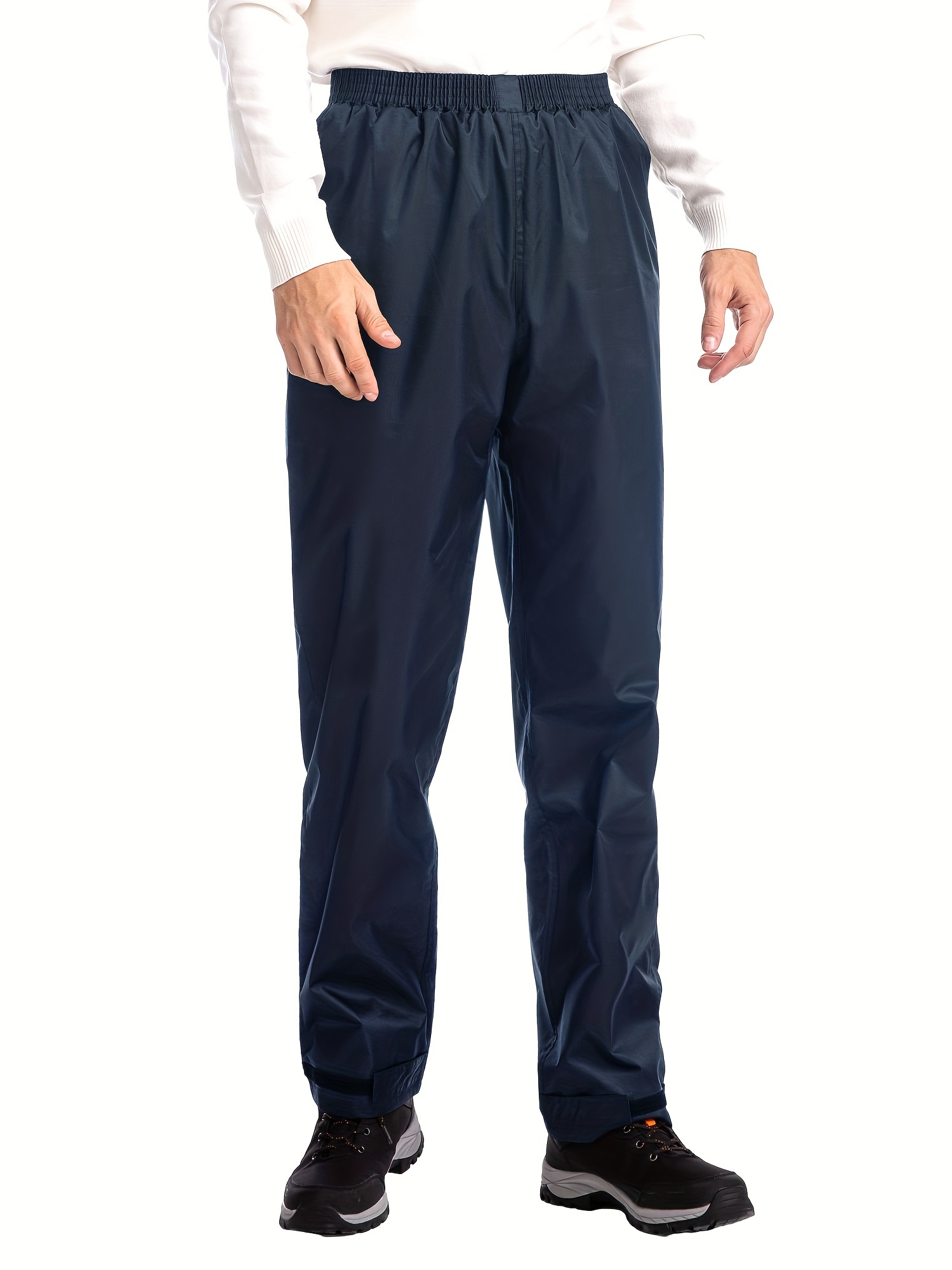 Unique Design Quick Drying Rain Pants Men's Casual Solid - Temu