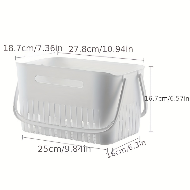 Portable Shower Caddy Basket Plastic Storage Basket With - Temu