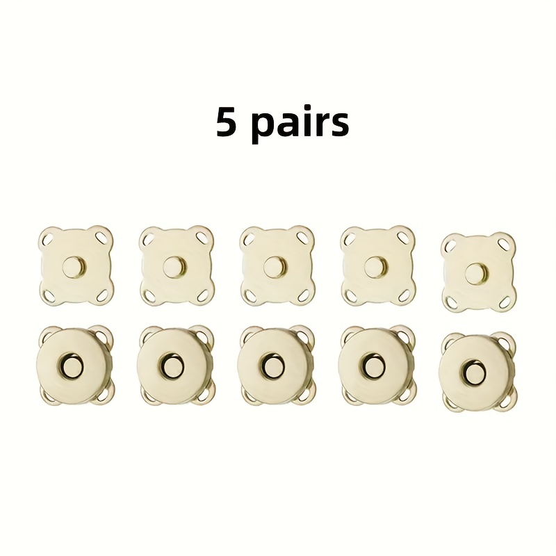 6 Pair Magnet Dark Buckle Automatic Magnetic Buttons DIY Snap