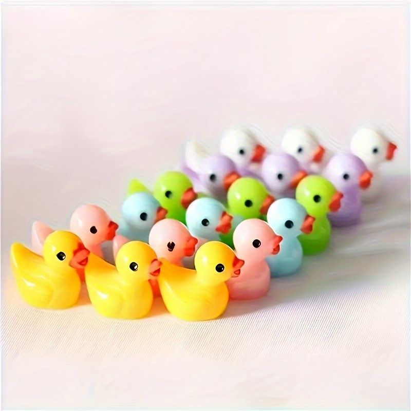 Mini Resin Ducks For Crafts Colorful Tiny Ducks 6 Colors - Temu