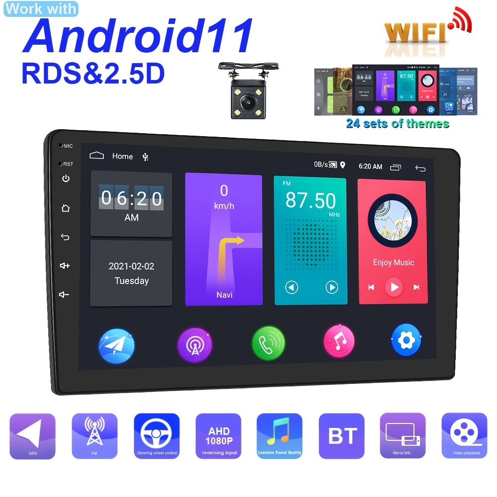 Upgrade Car Audio System A Touch Screen Android 11 Mp5 - Temu