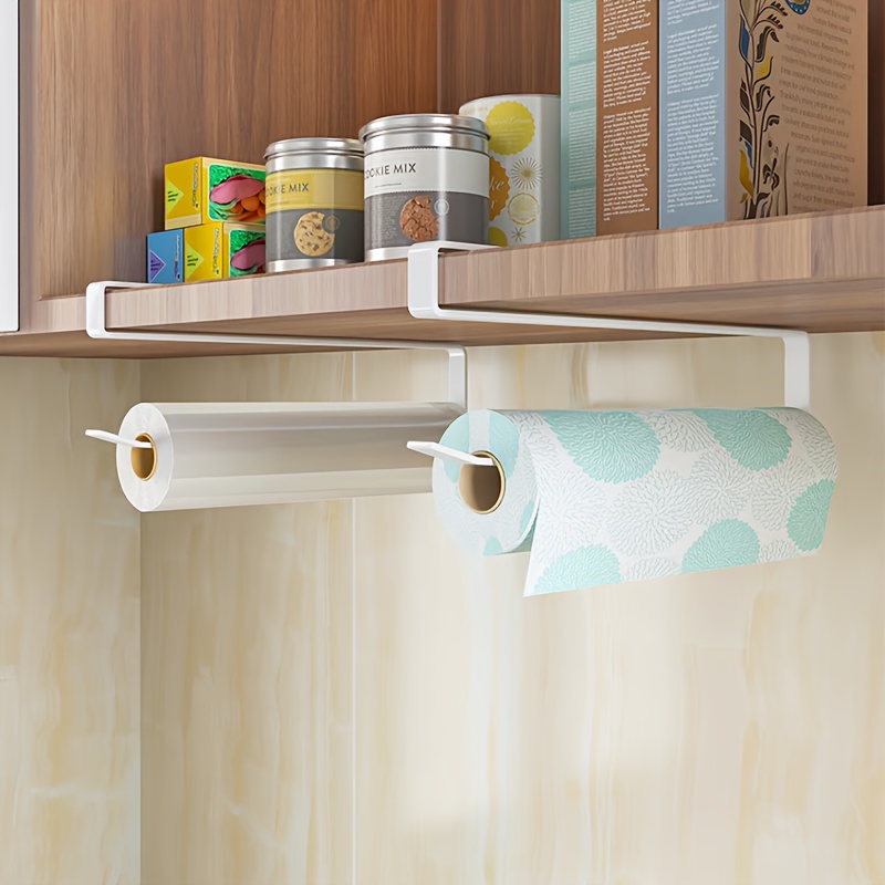 Paper Towel Holder Hanger Rack Kitchen Shelf Organizer Under