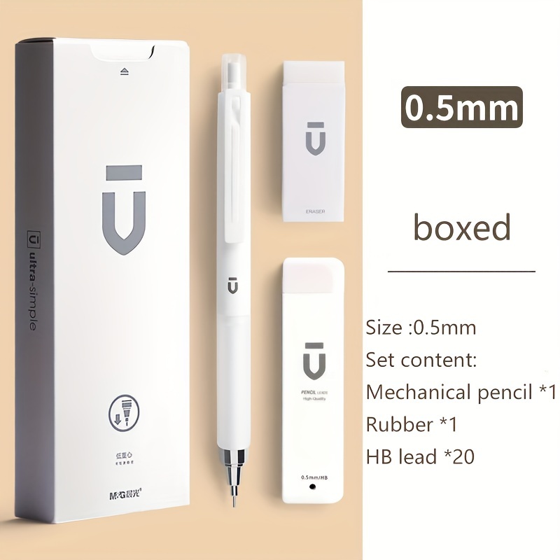 Premium Automatic Pencil Set Student Use 0.5 Low Not Easy To Break Lead 0.7 Movable Pencil 1614